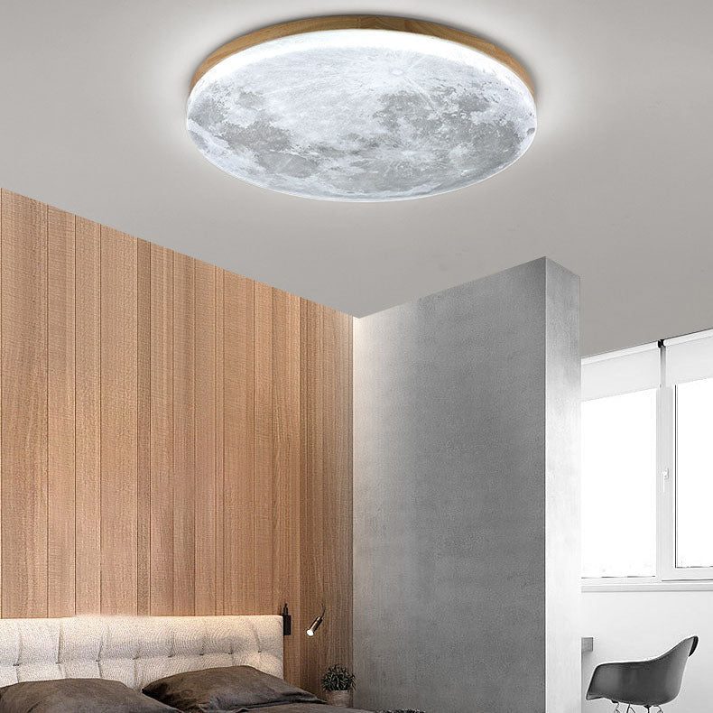 Celestial Moon Ceiling Light Dimmable Zen Lamp for Yoga Studio, Meditation Room and Living Room