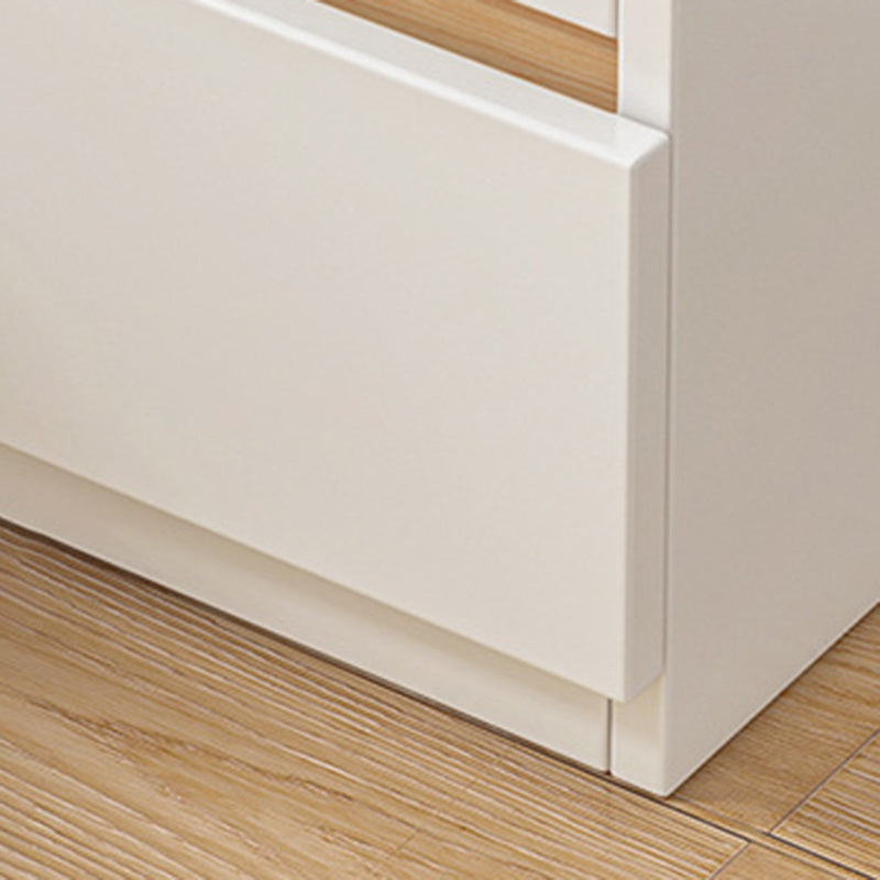 Mesita de noche rectangular minimalista moderna de MDF con 2/3 cajones para dormitorio