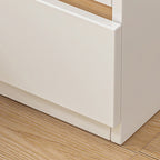 Mesita de noche rectangular minimalista moderna de MDF con 2/3 cajones para dormitorio