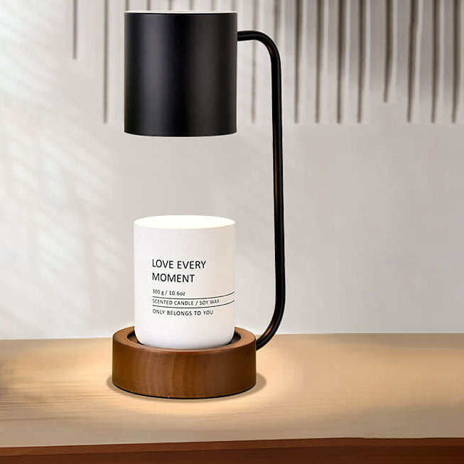 Japanese Minimalist interior Wood Timing Dimming 1-Light Melting Wax Table Lamp