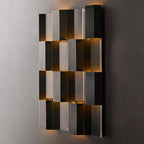 Lámpara de aplique de pared LED rectangular de acero inoxidable, impermeable, estilo retro contemporáneo, para patio exterior