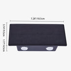 Lámpara de pared LED rectangular moderna minimalista solar impermeable de ABS para exteriores para jardín