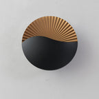 Aplique de pared LED de aluminio con carcasa redonda, impermeable, minimalista moderno para jardín