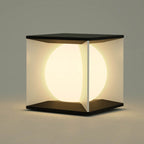 Modern Minimalist Square Globe LED Post Cap Light Waterproof IP65 Outdoor Pillar Lamp for Garden Fence Patio Wholesale