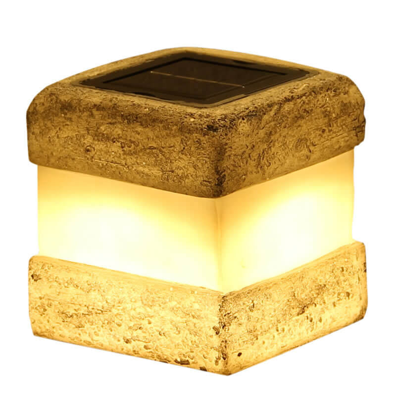 Waterproof Solar Simulation of Rock Lights Faux Stone LED Pathway Lamp Landscape Lighting for Garden and Yard