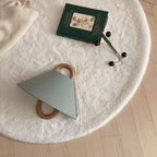 Japandi Solid Wood Wall Sconce Pleated Fabric Plug-In Bedside Reading Lamp for Bedroom and Living Room