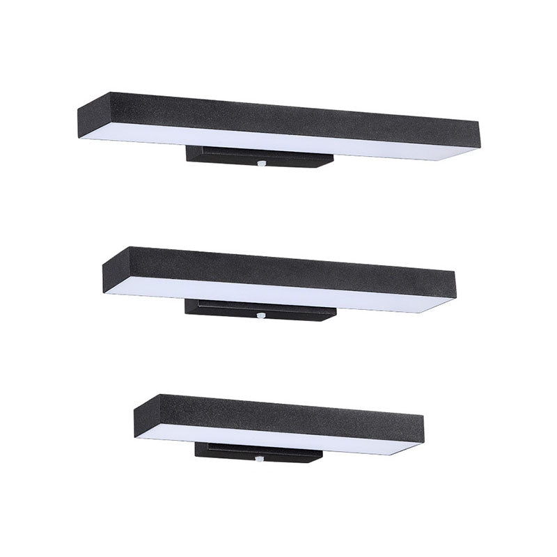 Modern Linear LED Motion Sensor Outdoor Wall Sconce Waterproof Exterior Front Porch Light Fixture