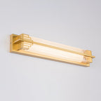 Lámpara de pared LED rectangular de cristal de acero inoxidable impermeable estilo chino tradicional para patio exterior