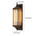 Traditional Vintage Transparent Cage Waterproof  1-Light Wall Sconce Lamp For Outdoor