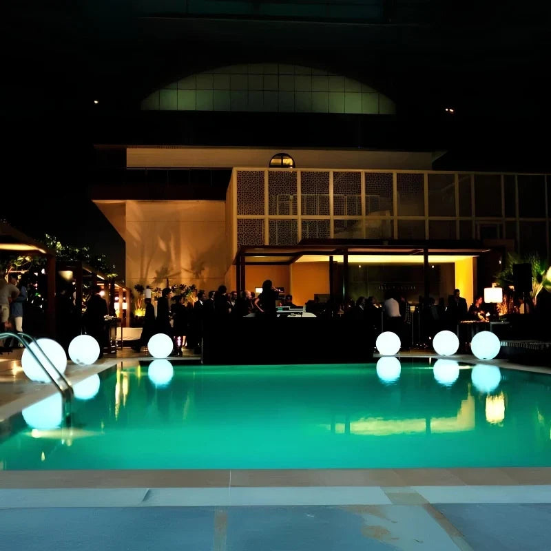 Globo de luz solar LED impermeable con cambio de color RGB para exteriores con control remoto, inalámbrico, para jardín y piscina