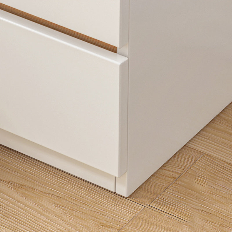 Mesita de noche rectangular minimalista moderna de MDF con 2/3 cajones para dormitorio