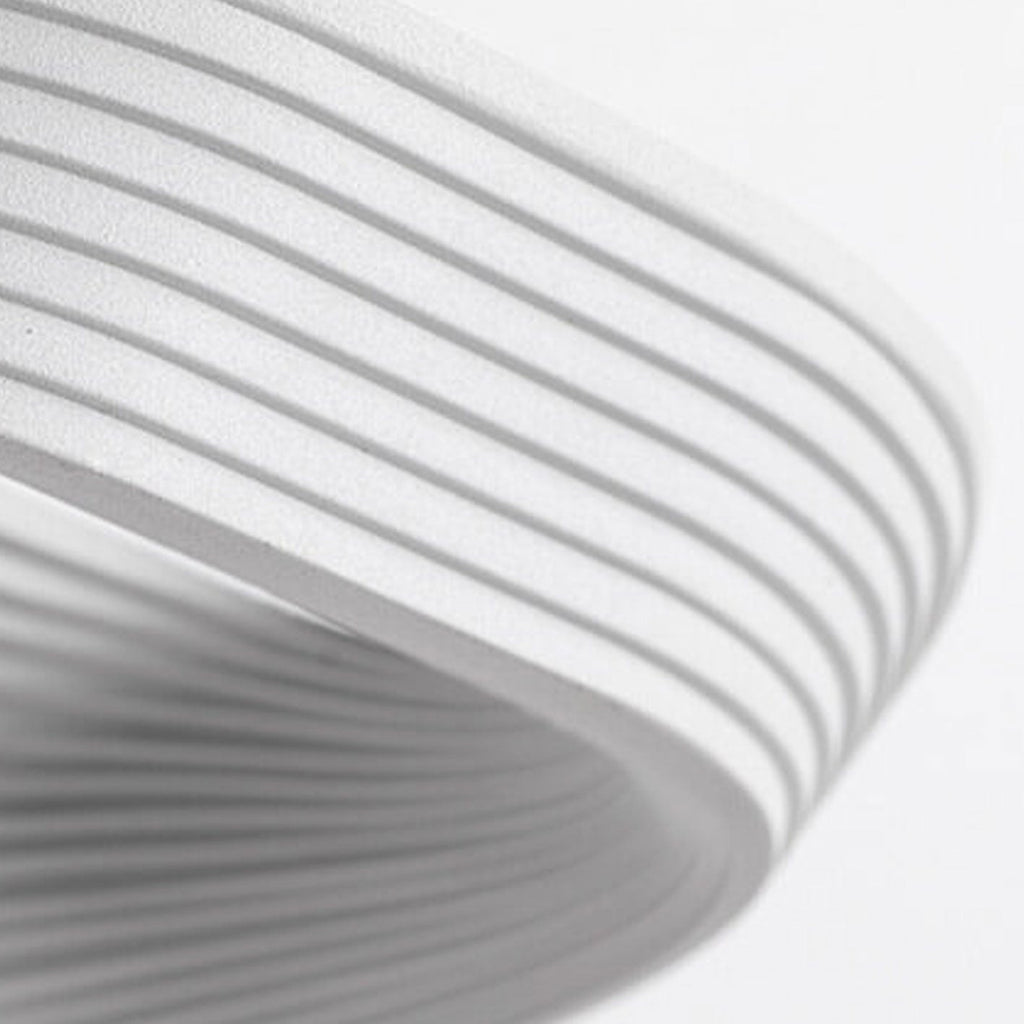 Modern Minimalist Fluted LED Wall Sconce Curved Shell Acrylic Lamp for Bedroom and Living Room