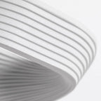 Modern Minimalist Fluted LED Wall Sconce Curved Shell Acrylic Lamp for Bedroom and Living Room