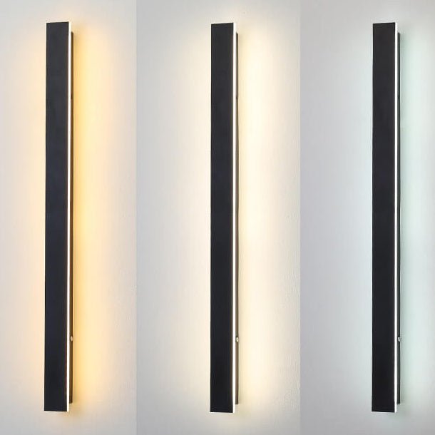 Lámpara de pared LED retro rectangular impermeable para exteriores