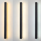 Lámpara de pared LED retro rectangular impermeable para exteriores