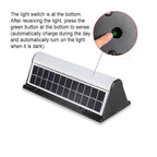 Lámpara de pared moderna solar impermeable de acrílico con tira larga LED para exteriores