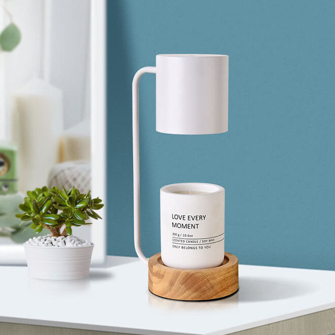 Japanese Minimalist interior Wood Timing Dimming 1-Light Melting Wax Table Lamp