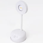 Lámpara de pared LED redonda, recargable, con sensor de movimiento, de ABS, impermeable, para patio exterior, de simplicidad moderna