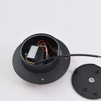 Aplique de pared LED de aluminio con carcasa redonda, impermeable, minimalista moderno para jardín