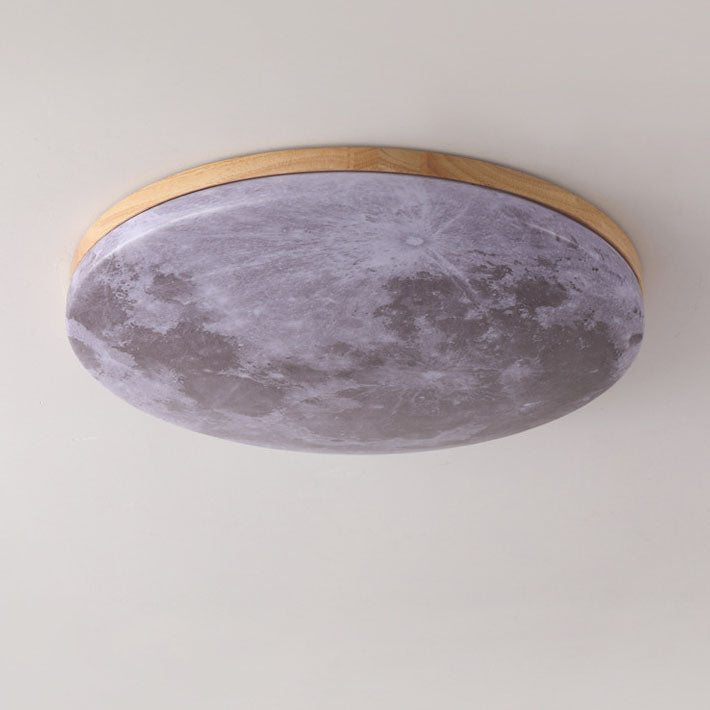 Celestial Moon Ceiling Light Dimmable Zen Lamp for Yoga Studio, Meditation Room and Living Room