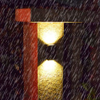 Waterproof Solar Up and Down Wall Sconce Outdoor LED Fence Light Modern Exterior Lighting for Patio and Porch