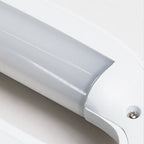 Modern Minimalist Fluted LED Wall Sconce Curved Shell Acrylic Lamp for Bedroom and Living Room