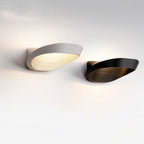Modern Minimalist Fluted LED Wall Sconce Curved Shell Acrylic Lamp for Bedroom and Living Room