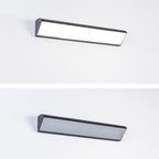 Lámpara de pared LED impermeable rectangular de aluminio industrial contemporánea para patio exterior