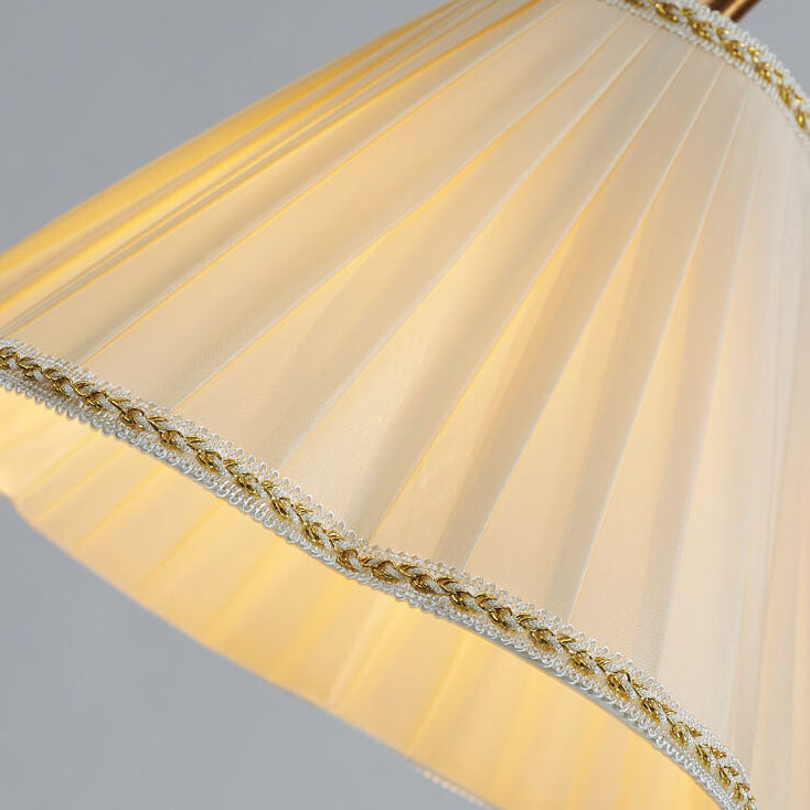 Lámpara de pie japonesa vintage de madera maciza, hierro y tela con 1 luz