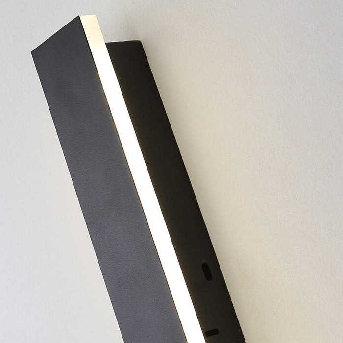 Lámpara de pared LED retro rectangular impermeable para exteriores