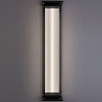 Modern Minimalist Waterproof Rectangular Stainless Steel Acrylic LED Wall Sconce Lamp For Outdoor Patio