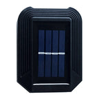 Waterproof Solar Up and Down Wall Sconce Outdoor LED Fence Light Modern Exterior Lighting for Patio and Porch