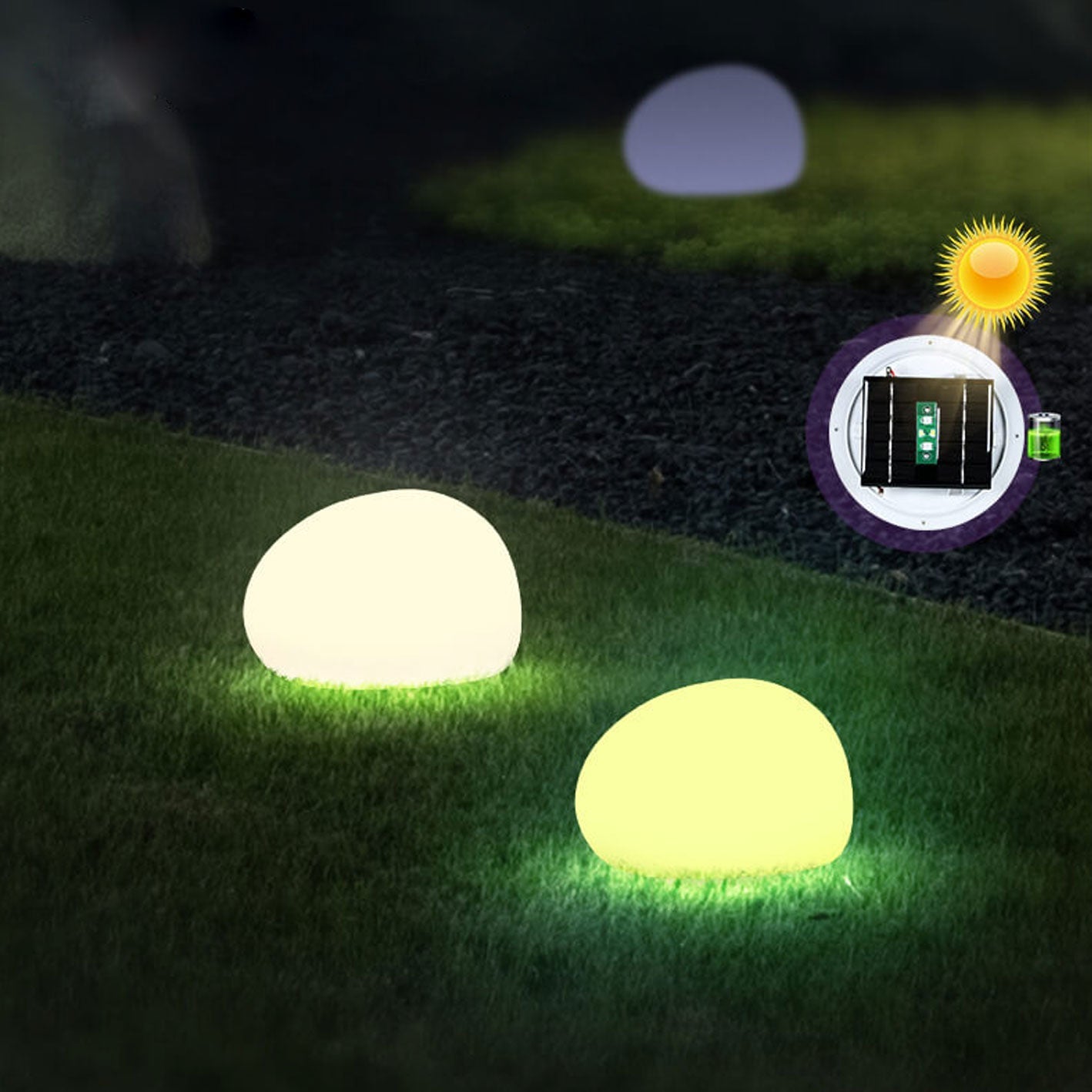 Waterproof Solar LED Globe Light Outdoor Sphere Lamp for Modern Garden and Landscape Decor