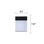 Simple Outdoor Square Frosted Aluminum Waterproof LED Wall Sconce Lamp
