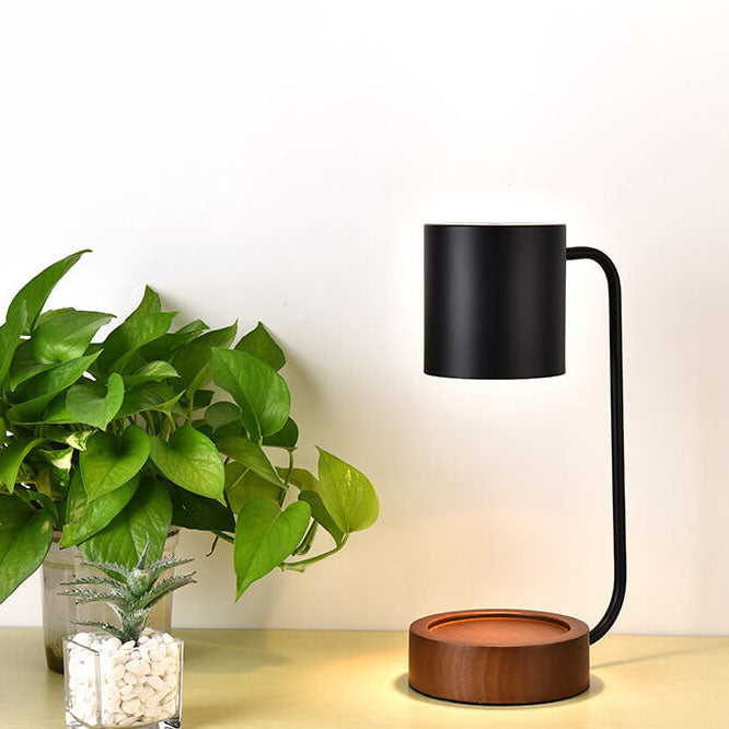 Japanese Minimalist interior Wood Timing Dimming 1-Light Melting Wax Table Lamp