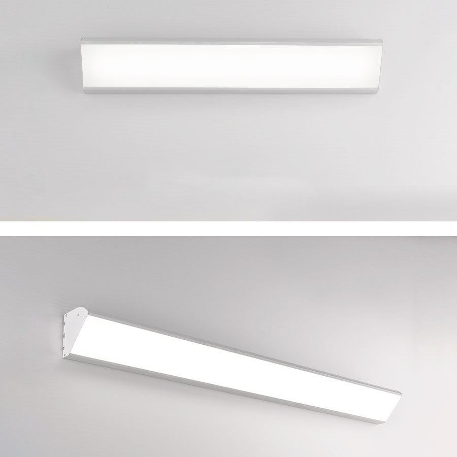 Lámpara de pared LED impermeable rectangular de aluminio industrial contemporánea para patio exterior