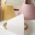 Japandi Solid Wood Wall Sconce Pleated Fabric Plug-In Bedside Reading Lamp for Bedroom and Living Room