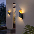 Modern Outdoor Aluminum Bending Column LED Waterproof Wall Sconce Lamp