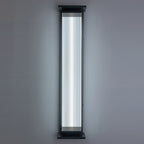 Modern Minimalist Waterproof Rectangular Stainless Steel Acrylic LED Wall Sconce Lamp For Outdoor Patio