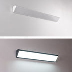 Lámpara de pared LED impermeable rectangular de aluminio industrial contemporánea para patio exterior