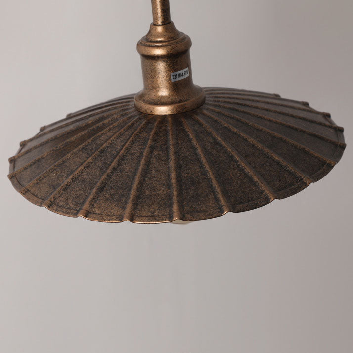 Lámpara de pared moderna minimalista, impermeable, redonda, plisada, con pétalos, de hierro, de 1 luz, para patio exterior