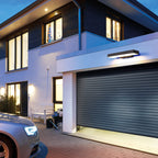 Modern Linear LED Motion Sensor Outdoor Wall Sconce Waterproof Exterior Front Porch Light Fixture