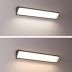 Lámpara de pared LED impermeable rectangular de aluminio industrial contemporánea para patio exterior