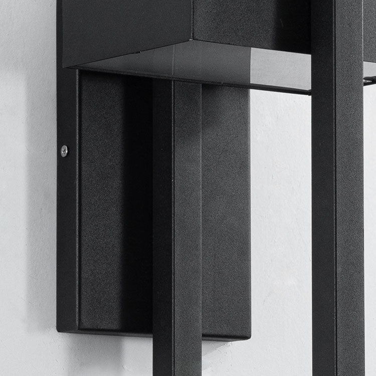 Architectural Geometric LED Outdoor Wall Sconce Waterproof Stainless Steel Exterior Porch Light for Modern Front Door and Patio
