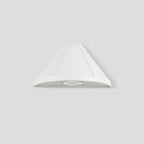 Modern Minimalist Triangle Cone Waterproof Aluminum Lens Frosted LED Outdoor Wall Sconce Lamp