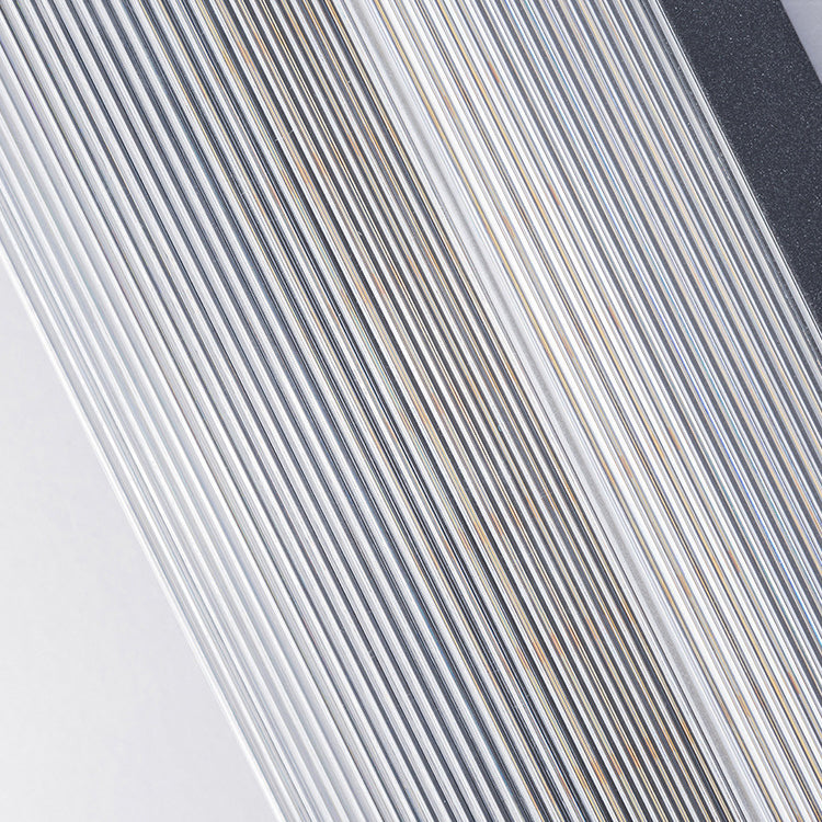 Lámpara de pared moderna minimalista de acero inoxidable acrílico rectangular a rayas impermeable para patio exterior