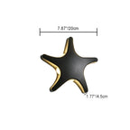 Lámpara de pared LED impermeable con diseño de estrella de mar de aluminio de simplicidad contemporánea para patio exterior
