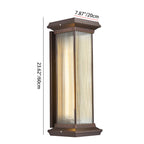 Modern Minimalist Waterproof Rectangle Aluminum Glass 1/2 Light Outdoor Wall Sconce Lamp For Garden