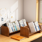 Contemporary Simplicity Rectangle Bamboo Medium Density Fiberboard Bookshelf 1 - Tier For Study