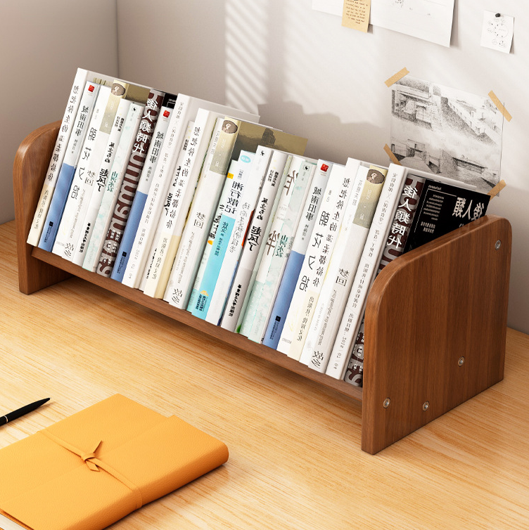 Contemporary Simplicity Rectangle Bamboo Medium Density Fiberboard Bookshelf 1 - Tier For Study